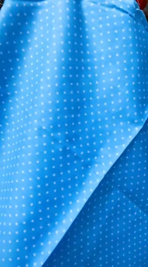 棉纯棉蓝底小白星星75*45