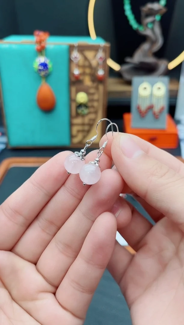 【闪购商品】水晶耳饰银S925镶嵌209000