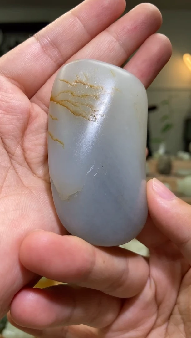 未镶嵌和田玉把件新疆和田玉青花原石手把件