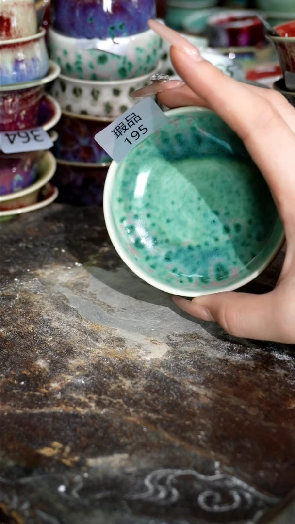 摆件精品窑变钧瓷茶器