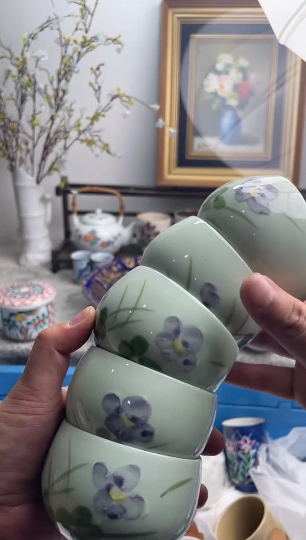 瓷片初**鱼214-F-