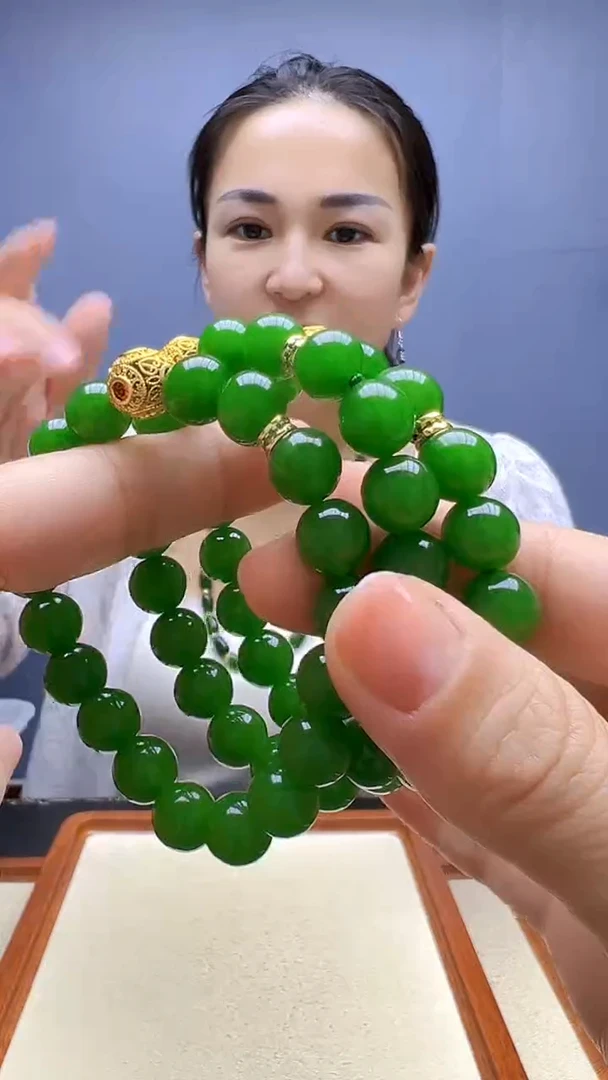 颈饰14K金镶嵌和田玉随昔diy颈饰