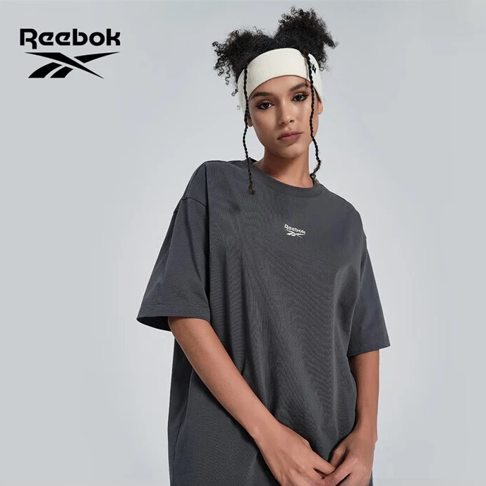Reebok/锐步官方24新品男女时尚宽松个性后背印花针织短袖T恤