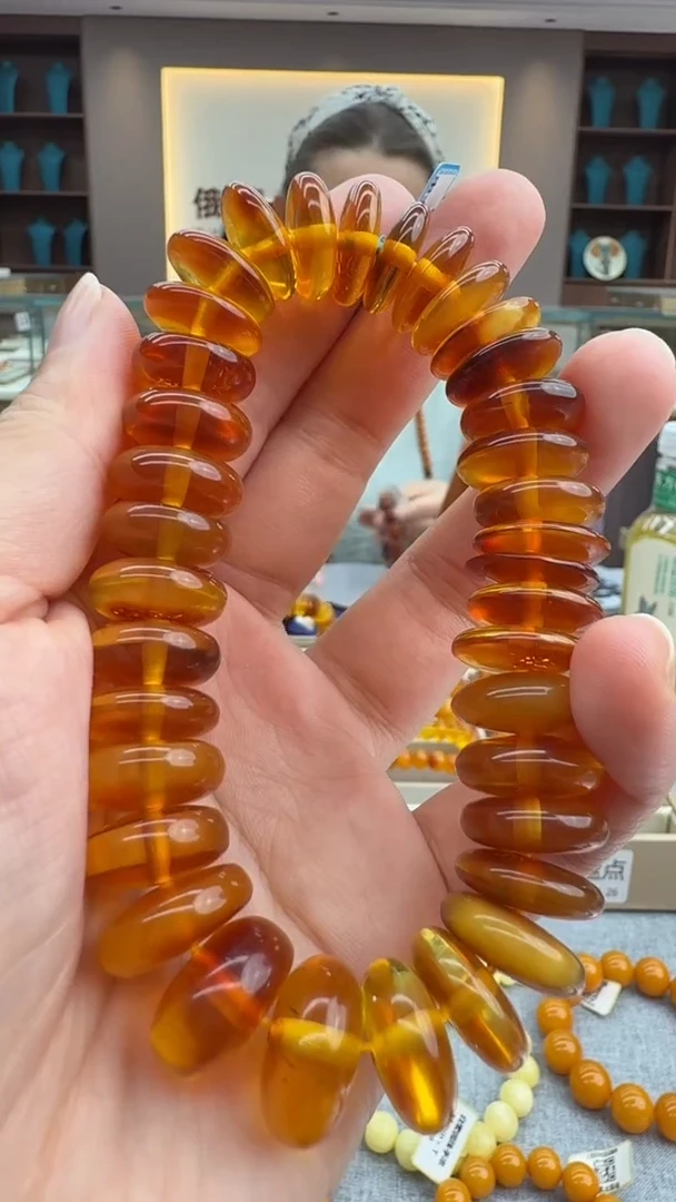 手链琥珀未镶嵌433秒拍号 假一罚三