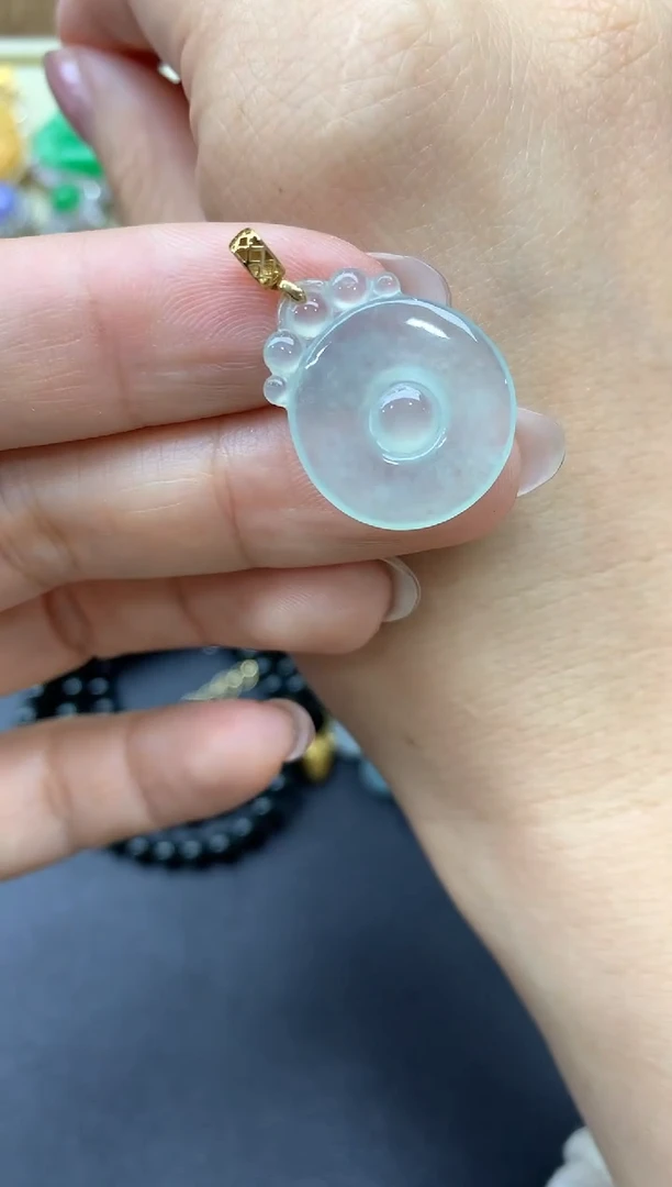 【闪购商品】翡翠颈饰18K金镶嵌38-中国好珍宝