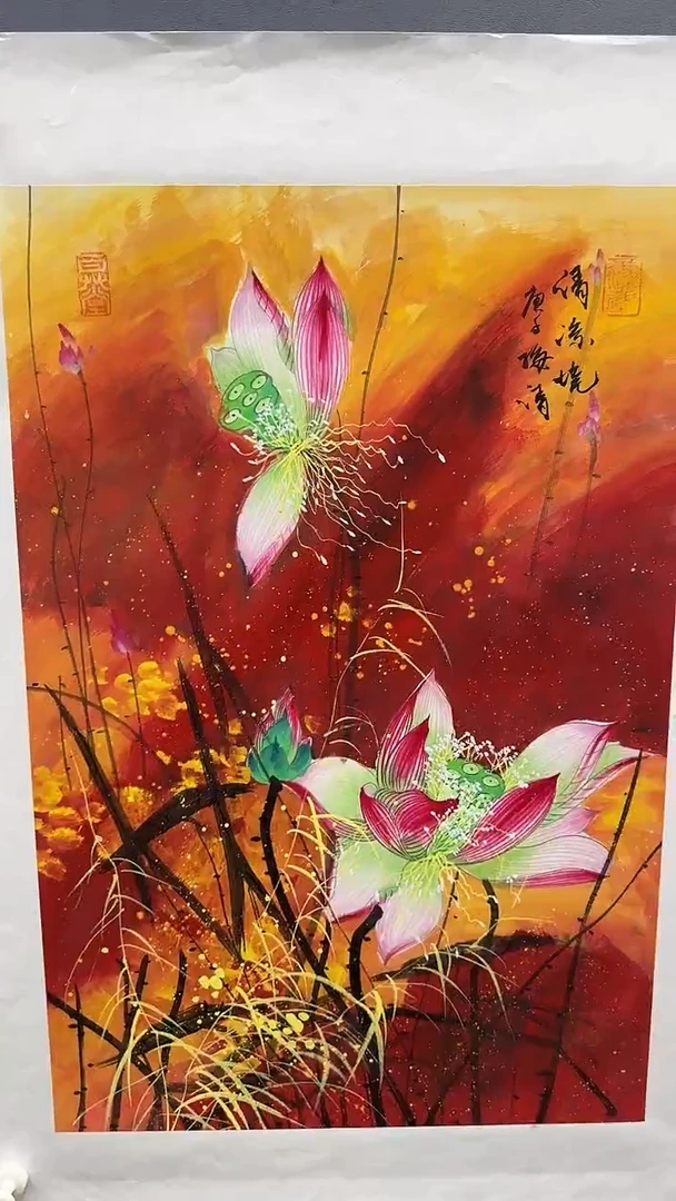 国画梅清绘画2.7pc花鸟