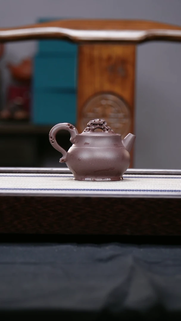 【闪购商品】紫砂茶壶四号井 低槽青 寻香壶  翔