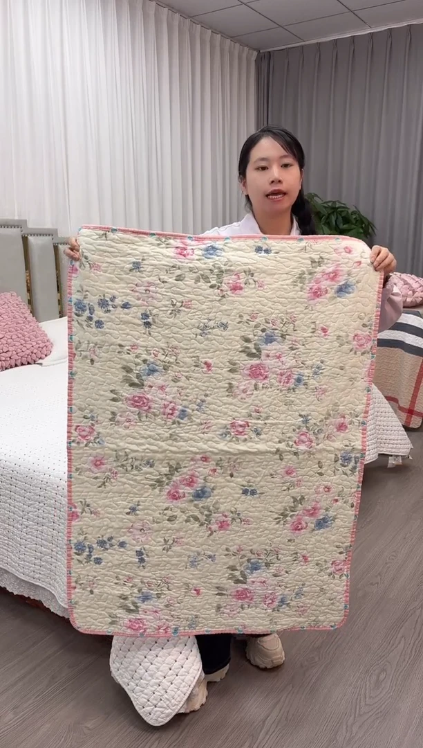 棉福利垫子玫瑰花开70*100