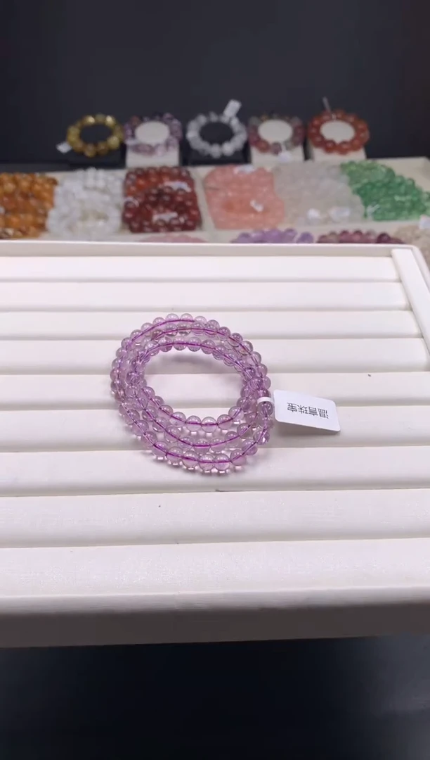 【闪购商品】水晶手链未镶嵌紫水手串。A99