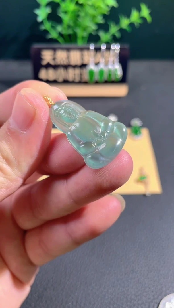 【闪购商品】翡翠颈饰18K金镶嵌翡翠