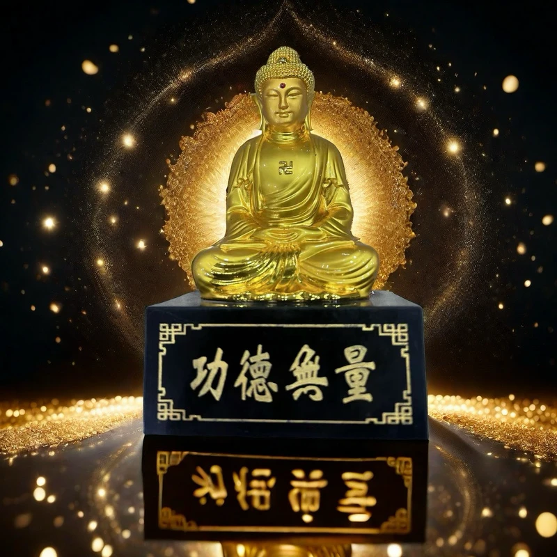 正品保真  家居摆件复古 功德无量 佛