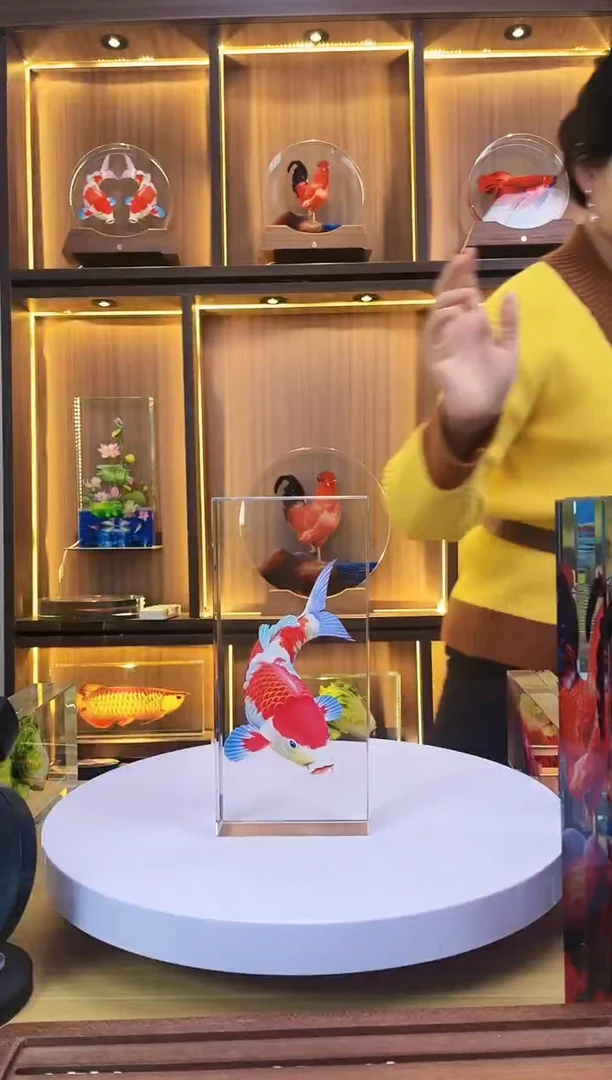 有机玻璃尺寸24*11*5鲤鱼