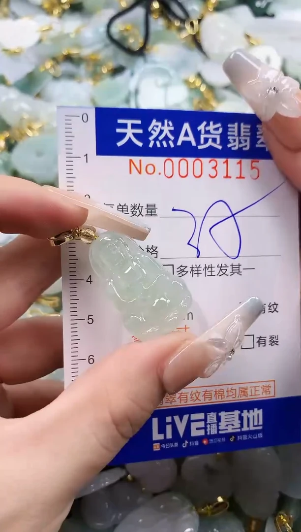 颈饰未镶嵌翡翠天然A货翡翠