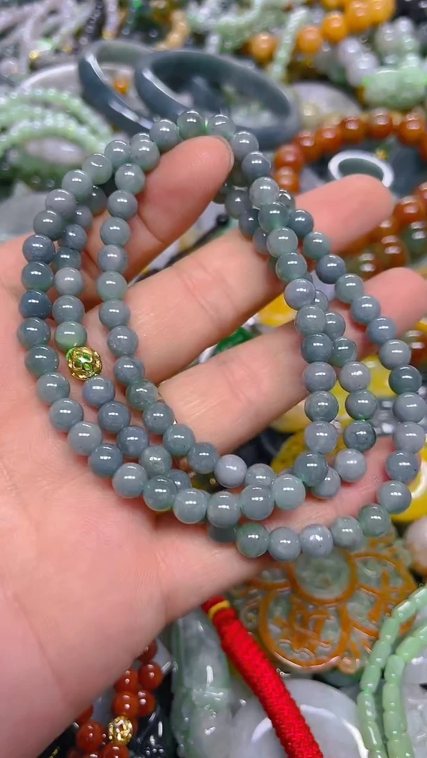 颈饰未镶嵌翡翠5mm/ N /翡翠A货，一件也是批发价