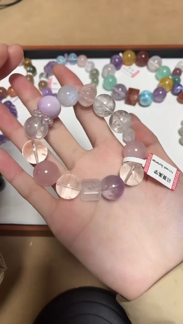 未镶嵌手链水晶12-18水晶多宝设计款手链