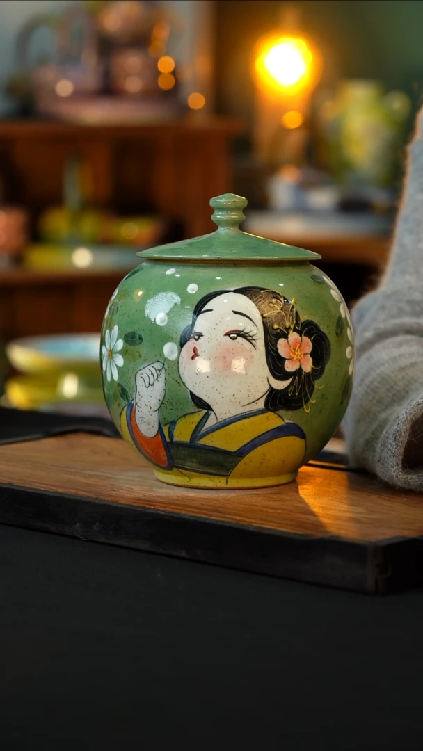 杯手绘心瓷陶瓷浮力