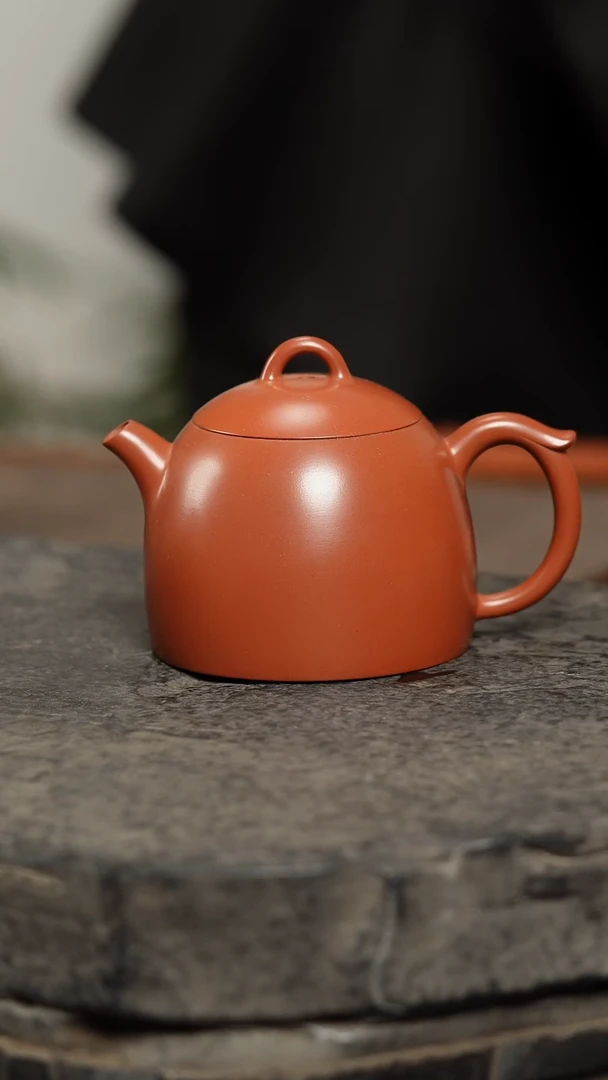 壶秦权原矿泥料全手工精品坭兴陶茶器