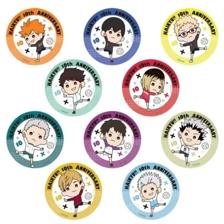 【欧鹿拆卡】排球10周年Q版单脚站立吧唧 徽章 代拆