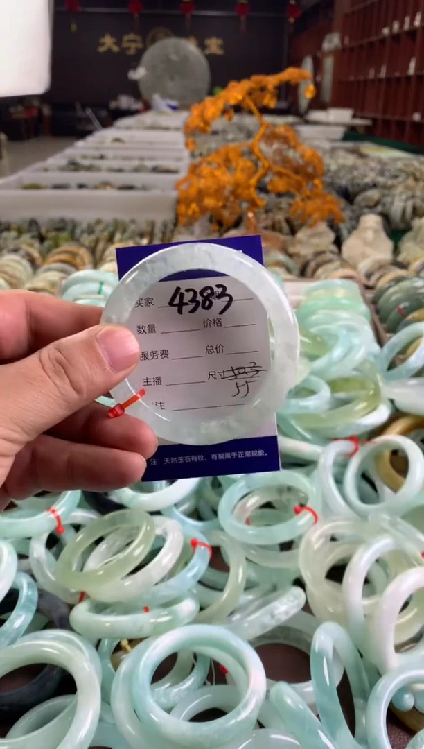 蛇纹石玉未镶嵌手镯4383