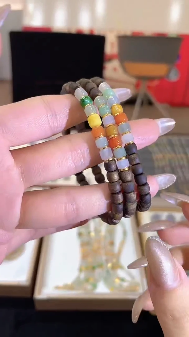 未镶嵌手串翡翠CYX     017多样性发一