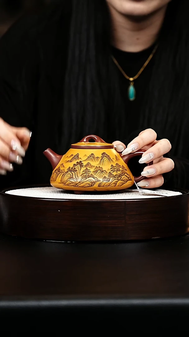 茶壶紫砂子冶石瓢