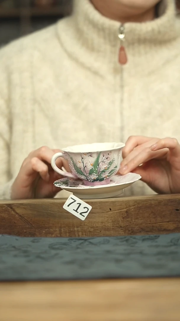 设计师手作款！！十七设计师咖啡杯+碟