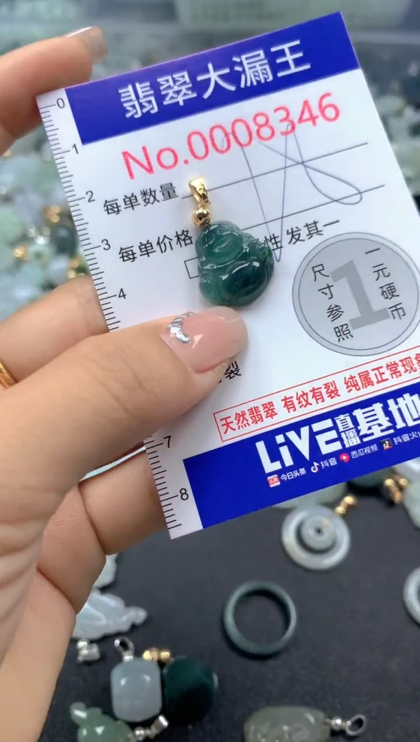 颈饰未镶嵌翡翠8346