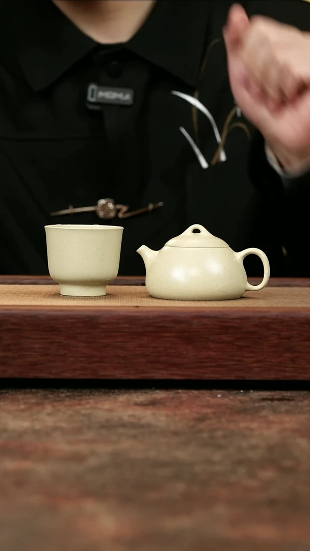 【闪购商品】紫砂茶壶梨皮本绿东瓢