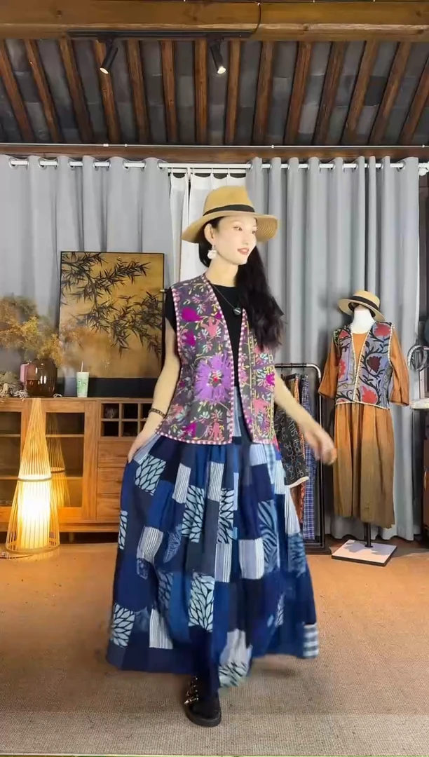 设计师款紫色羊毛绣马甲