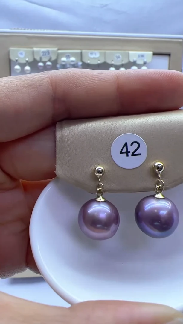 【闪购商品】淡水珍珠耳饰银S925镶嵌42
