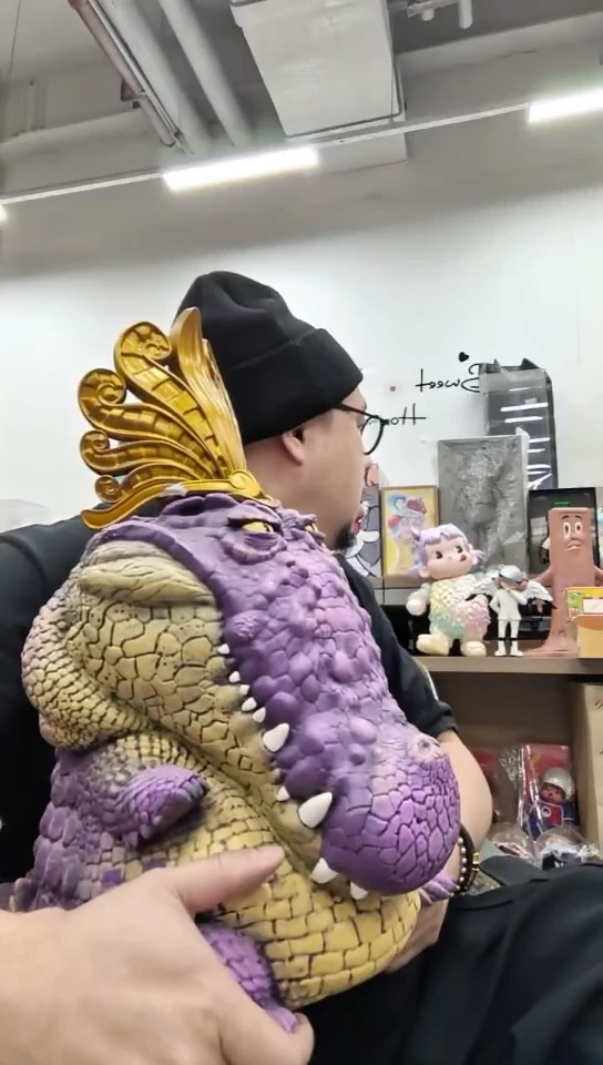 【白】皇冠鳄鱼带木箱一个