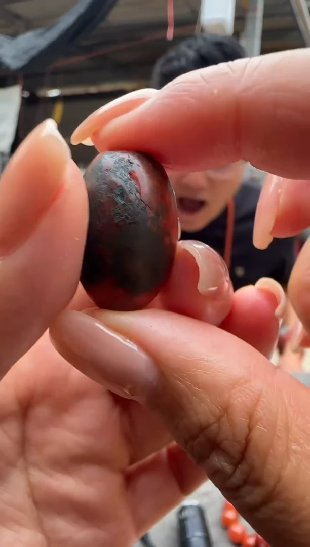 南红玛瑙配饰未镶嵌原矿无优化桶珠5号w有坑裂慎拍