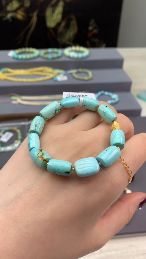 未镶嵌绿松石手绳E81