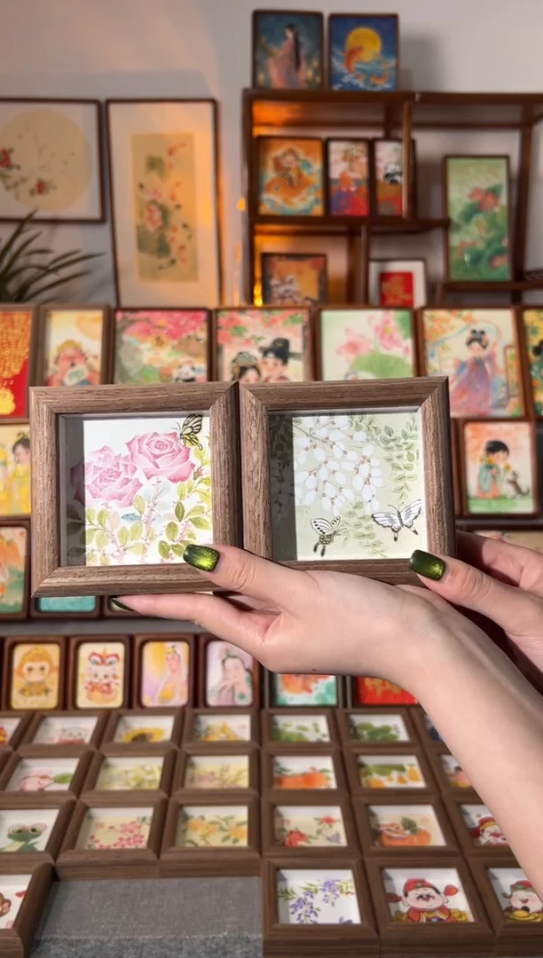 【闪购商品】国画小玫瑰 小槐花 一组11