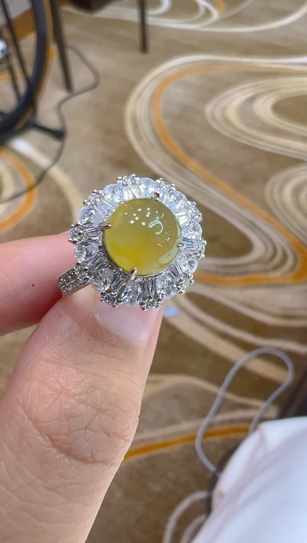 银S925镶嵌戒指翡翠多样性团购发一件