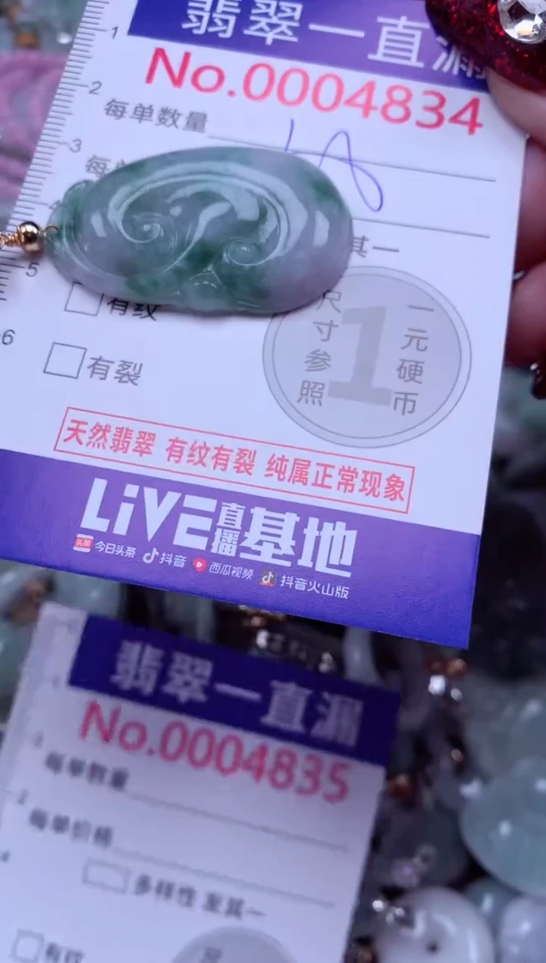 吊坠(不含链)未镶嵌翡翠4834