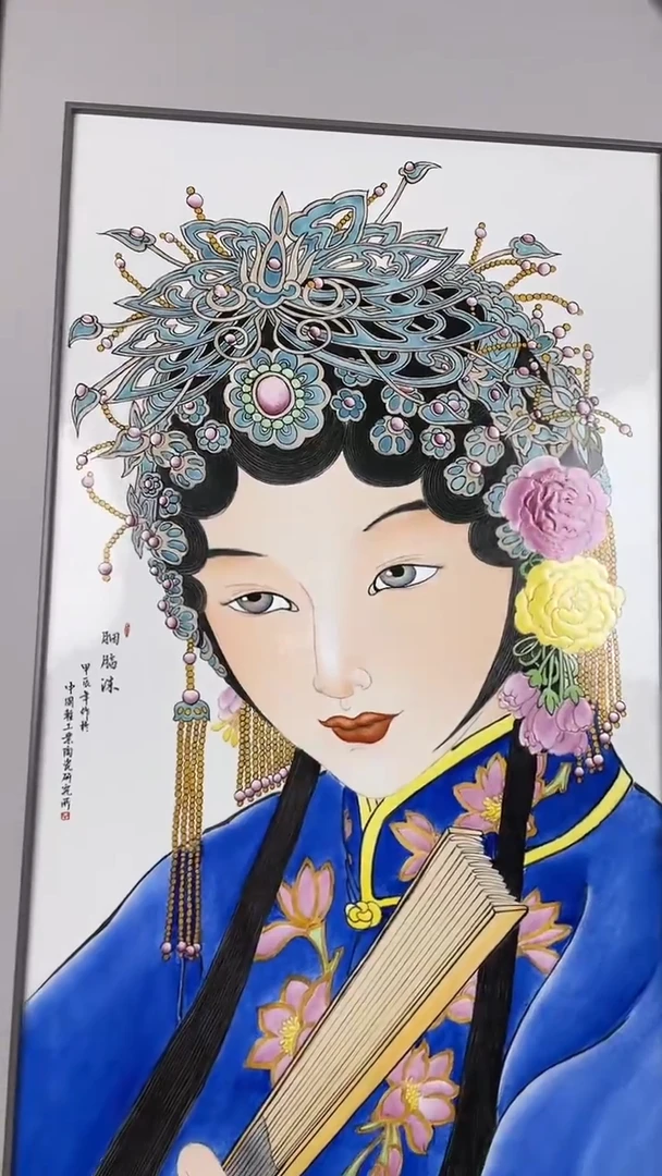 瓷版画景德镇陶瓷手工手绘瓷板画