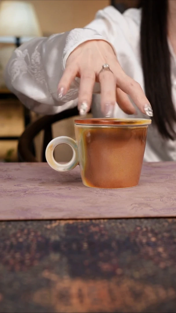 杯景德镇陶瓷杯碗柴烧多人