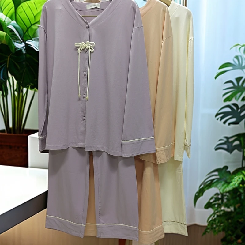 411086 女士睡衣长袖家居服