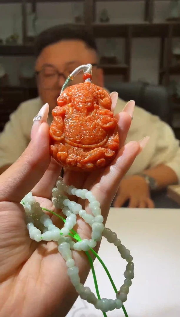 颈饰未镶嵌翡翠天然翡翠-13