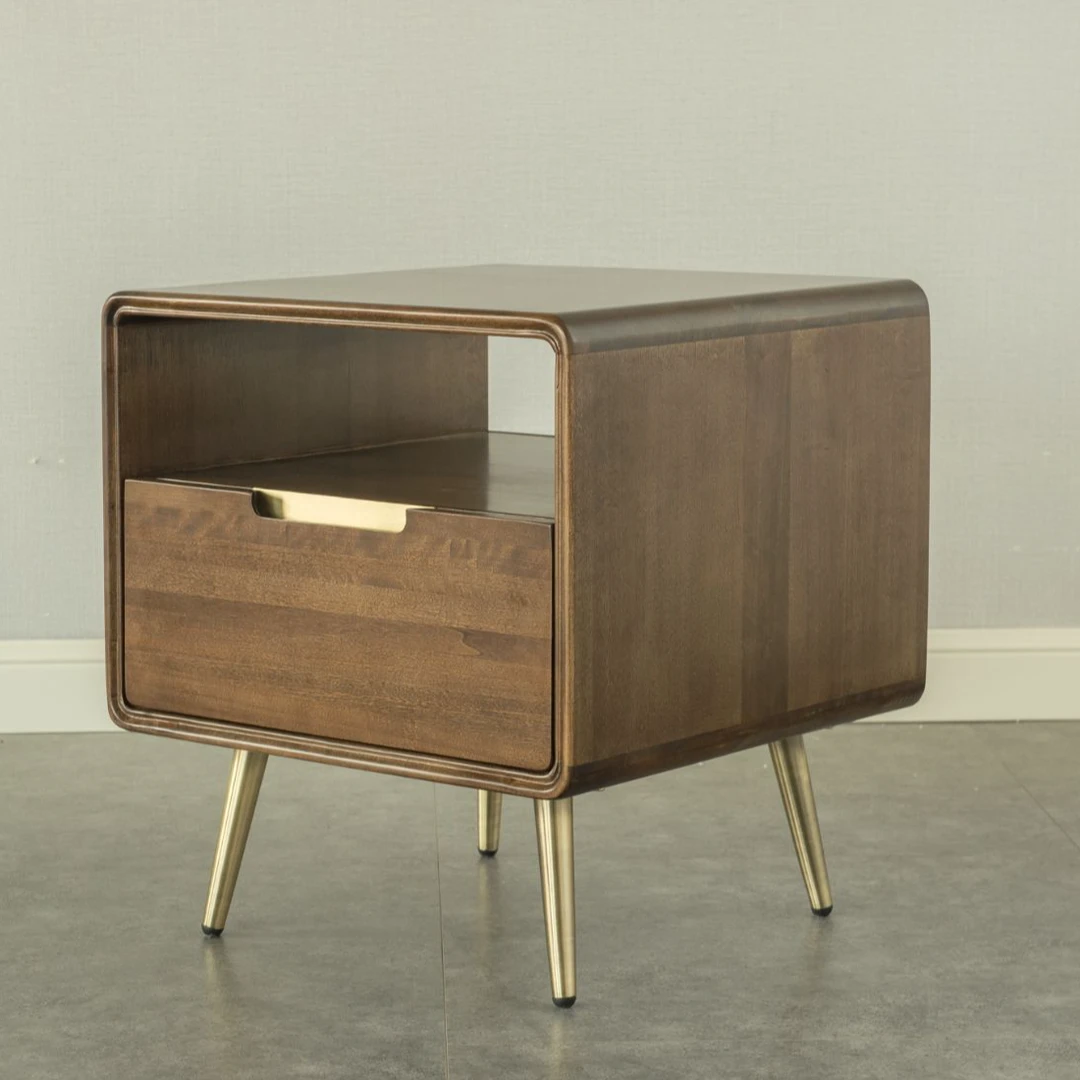 【BZ】mfa方几黄杨木单抽50*50*55cm轻奢客厅家用简约北欧意式美式