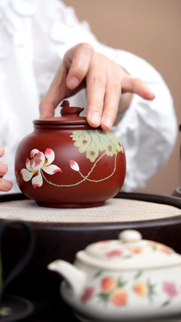 茶壶紫砂朱泥鸭先知茶叶罐