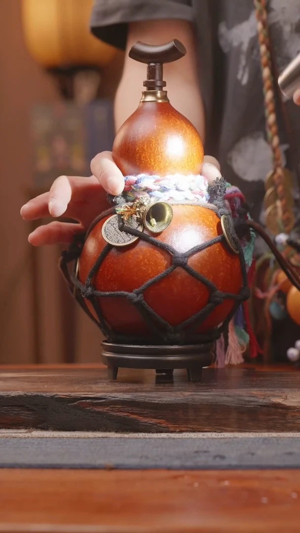 1143号精品大漆葫芦防腐防渗装水茶酒
