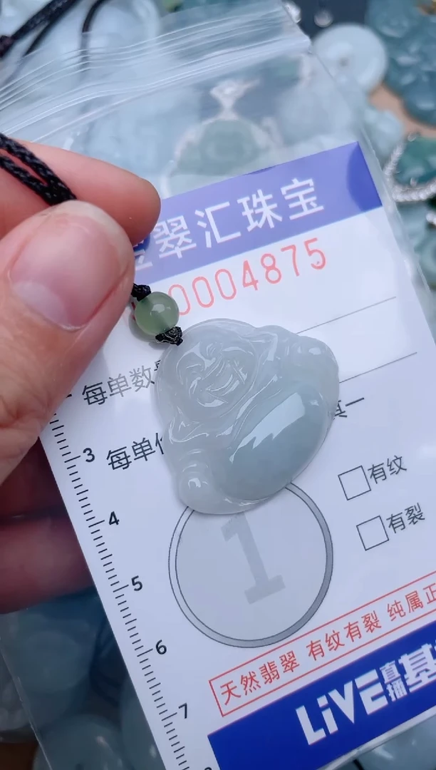 翡翠未镶嵌颈饰4875