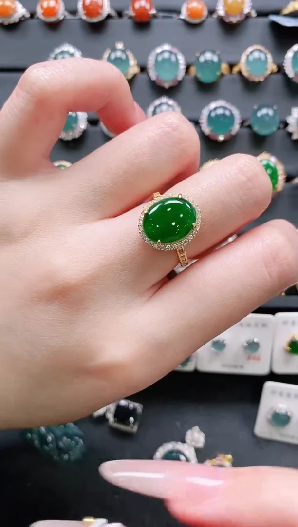 【闪购商品】翡翠戒指银S925镶嵌11111111