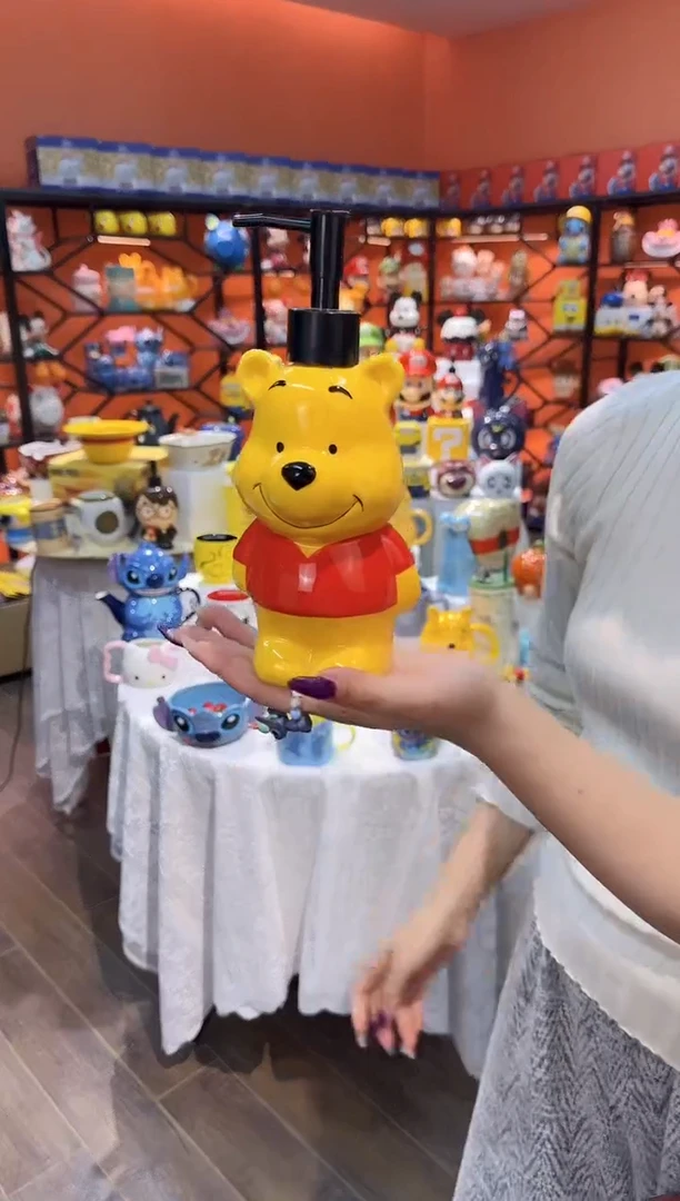 瓷片@@立体陶瓷分装按压瓶