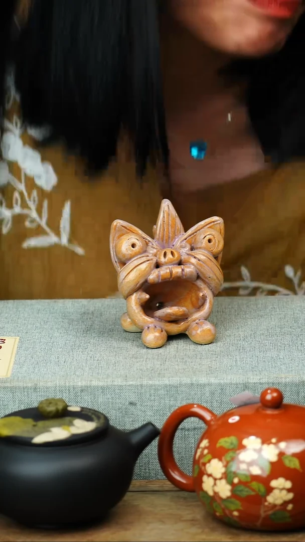 壶黄倩大理陶瓦猫33