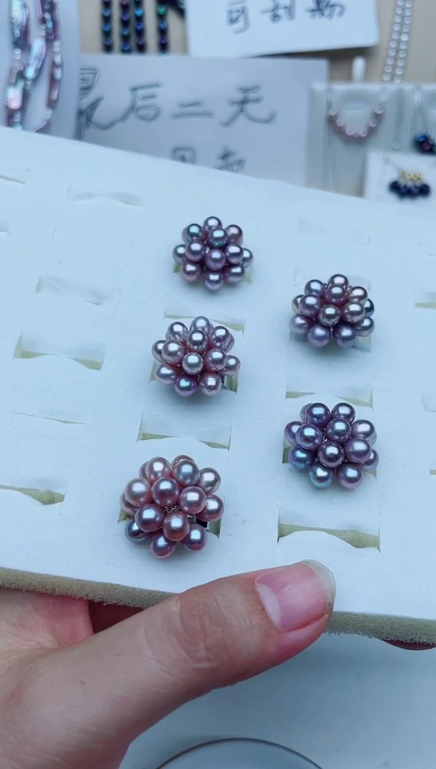 戒指未镶嵌淡水珍珠戒指多样性发其一