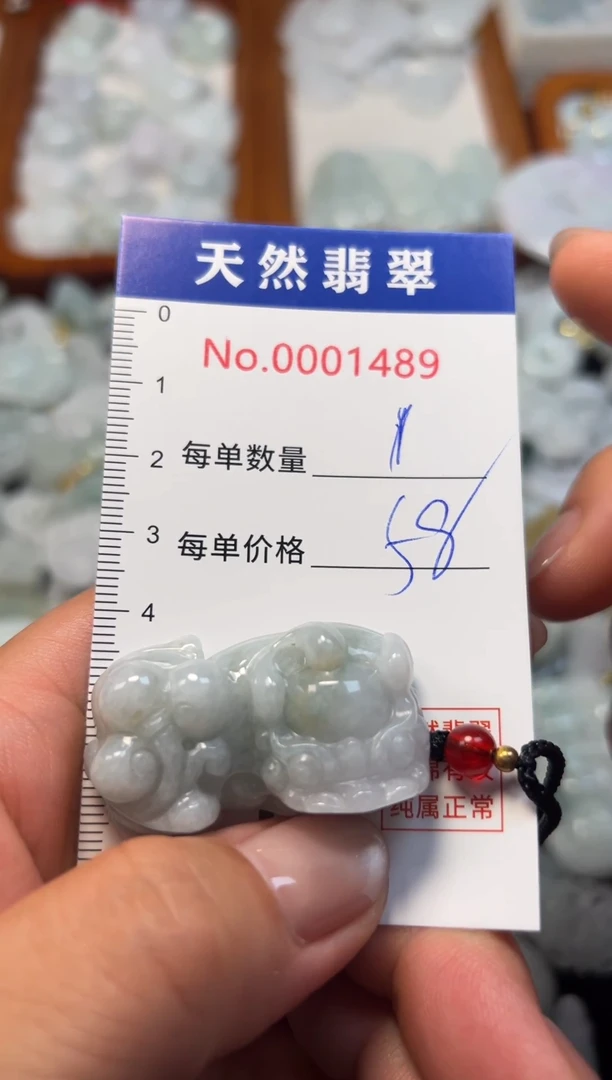 翡翠未镶嵌吊坠(不含链)1489