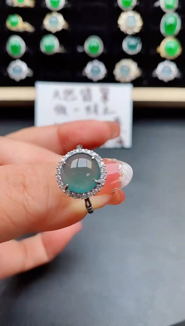 【闪购商品】翡翠戒指银S925镶嵌11111